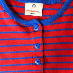 Hannah Andersson striped cotton Dress(4T)